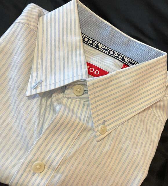 IZOD Other - Small - IZOD Men's Slim Fit Button Down Shirt Size S/P Blue White Striped